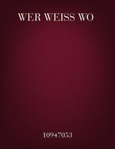 Wer Weiss Wo? TTBB choral sheet music cover